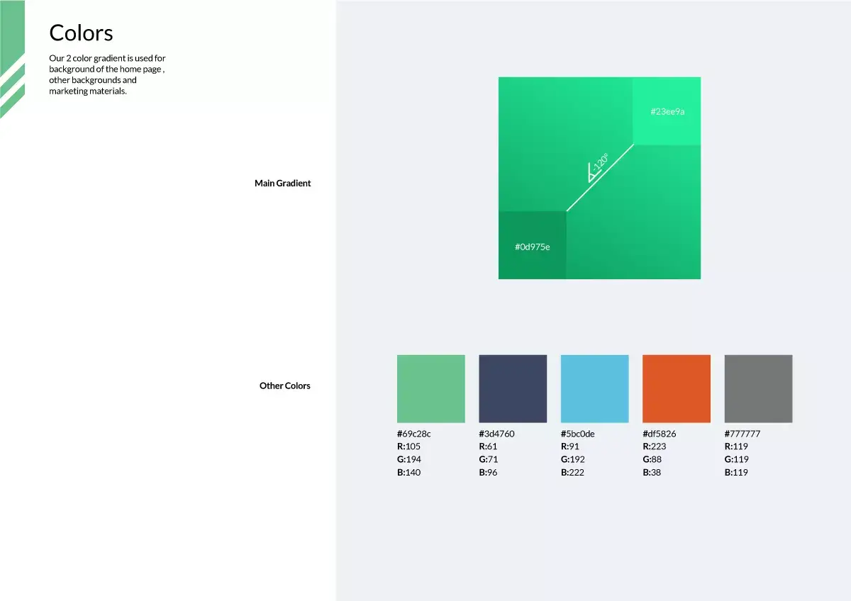 Brand color guidelines