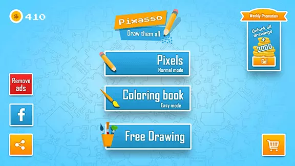 Pixasso home page