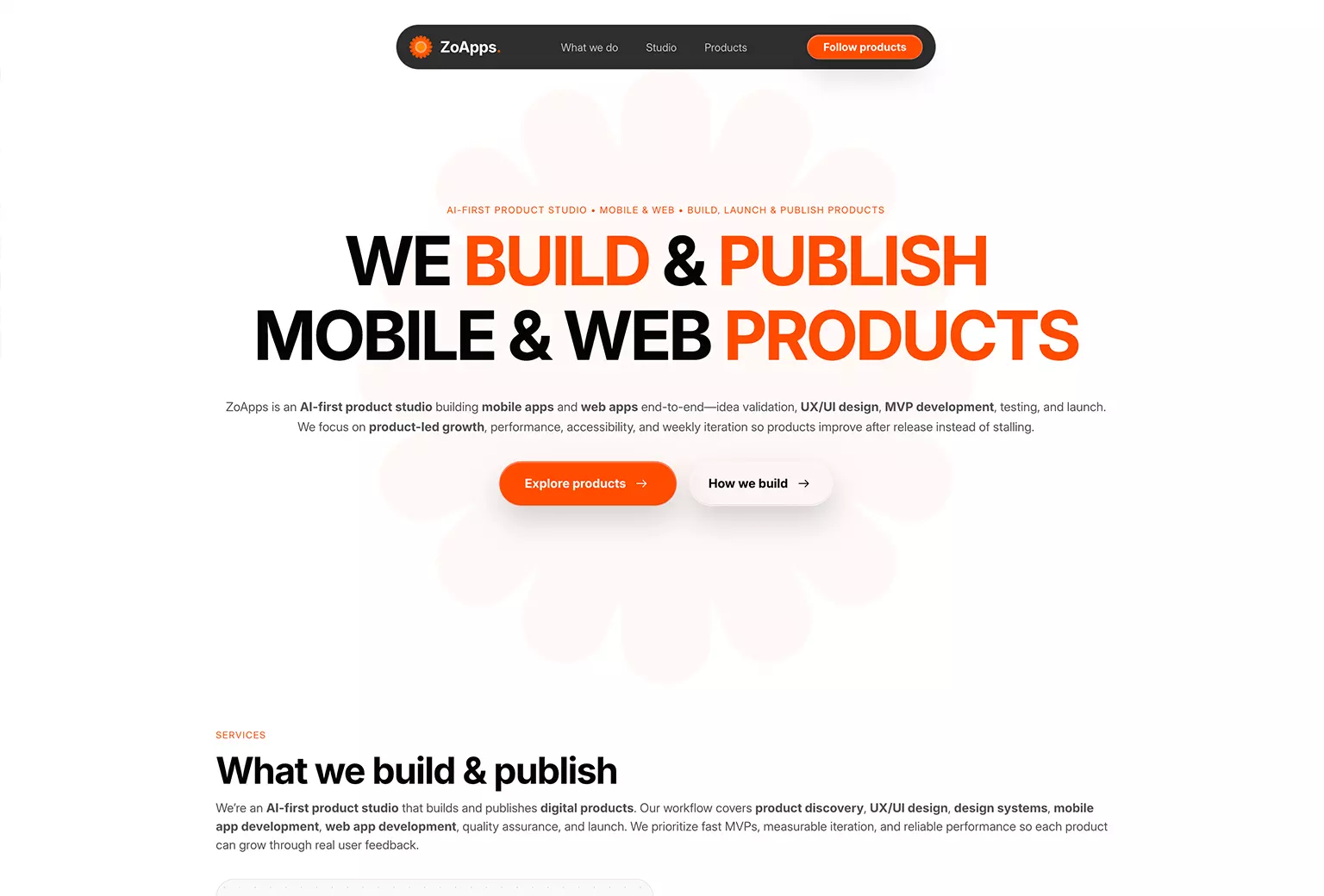 ZoApps - AI Product Studio Screenshot